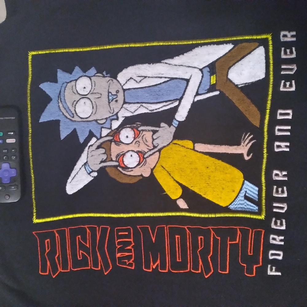 Rick and Morty Graphic Tee - Black